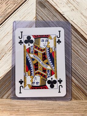 Gucci Tapestry Jack of Clubs Playing Card